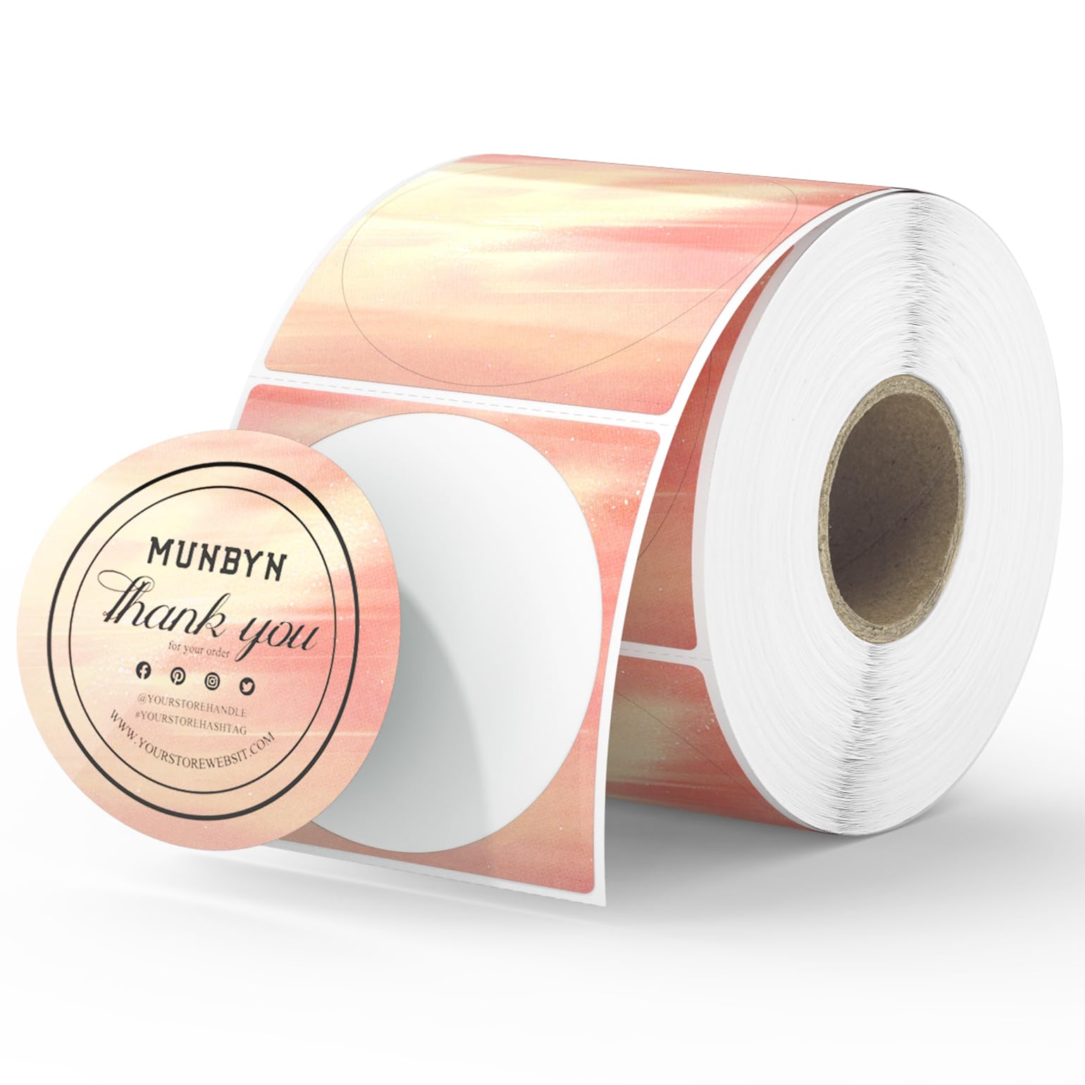 Amazon.com : MUNBYN 2 Inch Round Orange Thermal Labels for Candle